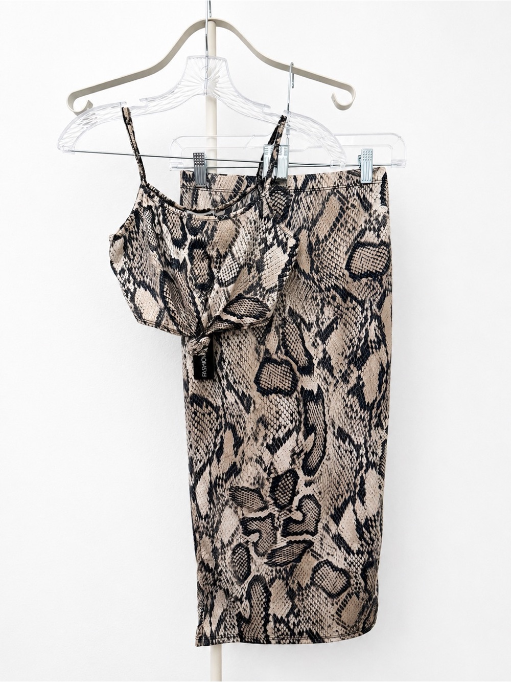 Snake Print skirt set